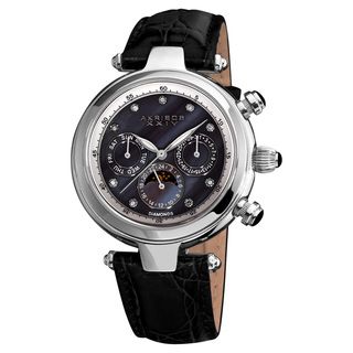 Akribos XXIV Unisex Classique Diamond Automatic Fashion Strap Watch