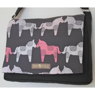 Two Tree Designs Horse Silhouettes Handmade Messenger Bag Today $30