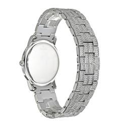 Bulova Mens Crystal Stainless Steel Quartz Crystal Watch