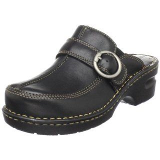 Eastland Womens MS Tickle Clog,Black,6 M US Shoes