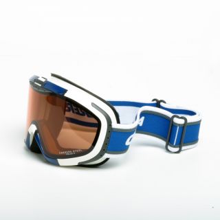 Carrera Steel Adult Goggles in White and Blue