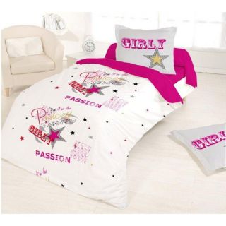 GIRLY PASSION   Housse de couette 140x200 + 1 taie placee 65/65