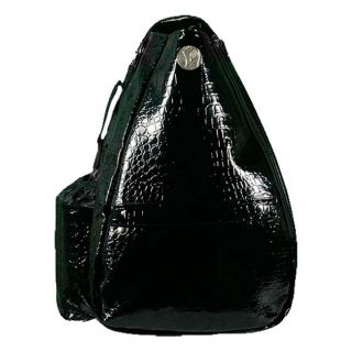 Jet Pac Black Crocodile Tennis Sling Bag