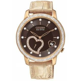 Citizen Womens Desire Eco drive Rose Goldtone Diamond Watch
