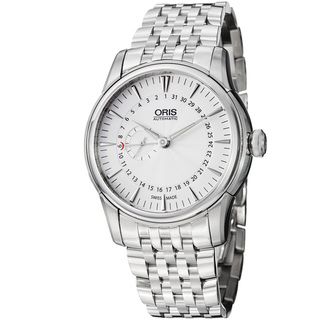 Oris Mens Artelier Silver Dial Pointer Date Stainless Steel Watch