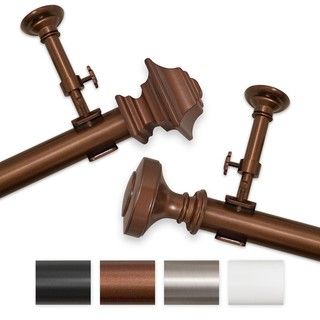 Elegant Touch 144 to 240 inch Adjustable Curtain Rod Set