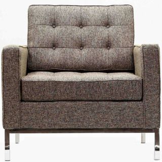 Florence Style Oatmeal Wool Armchair Chair
