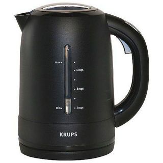 Krups FLF2 J4 Cordless 54 Ounce Black Electric Water Kettle