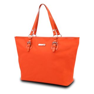 Gottex Womens Orange Laptop Shoulder Tote Bag