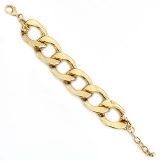 NEXTE Jewelry 14k Gold Overlay Extra Large Cuban Link Bracelet