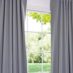 Grey Thermal Blackout 120 inch Curtain Panel Pair