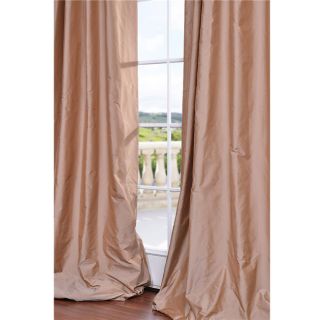 Dusty Pink Faux Silk 120 inch Curtain Panel
