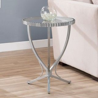 Scalloped Metal End Table