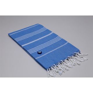 Authentic Royal Blue Fouta Turkish Cotton Towel
