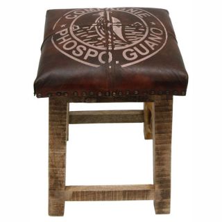 Rug Collective Casual Living Brown Leather / Wood Stool Today $169.99