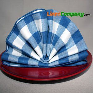 12 Each 108 Round Blue Wholesale Tablecloths CheckMate