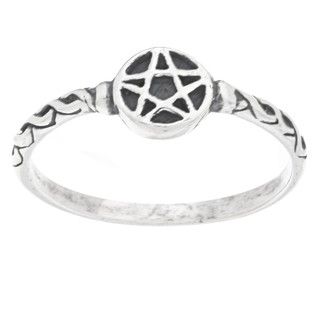 Silvermoon Sterling Silver Pentagram Ring