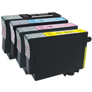 Pack de 4 cartouches compatible Epson T1295   1 noire (14ml), 1 cyan