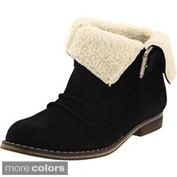 MIA Womens Tracey Suede Fold over Ankle Boots Today $77.59 5.0 (1