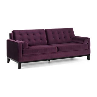 Modern Purple Velvet Sofa