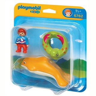 6762   Playmobil 1.2.3   Monde miniature   Garçon et fille   De 1 an