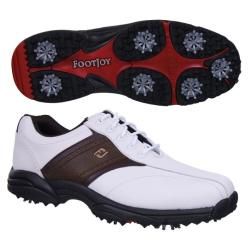 FootJoy GreenJoy White/ Brown Golf Shoes