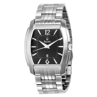 Bulova Mens 96B112 Bracelet Black Dial Watch Watches