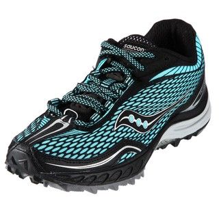 Saucony Womens Progrid Peregrine Aqua Technical Trail Running Shoes