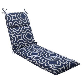 Pillow Perfect Navy Outdoor Carmody Chaise Lounge Cushion