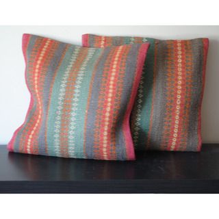 Tribal Indo Kilim Pillows (Set of 2)