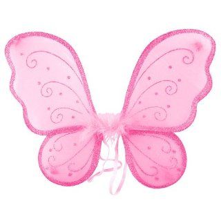 Sparkling Pink Fairy Wings: Toys & Games