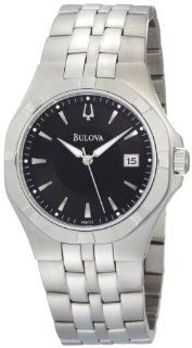 Bulova Mens 96B123 Black Dial Bracelet Watch Watches