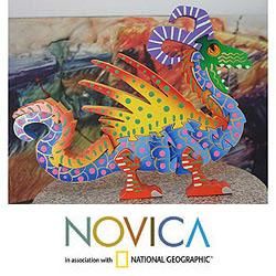 Wood Mischievous Dragon Display Jigsaw Puzzle (Mexico)