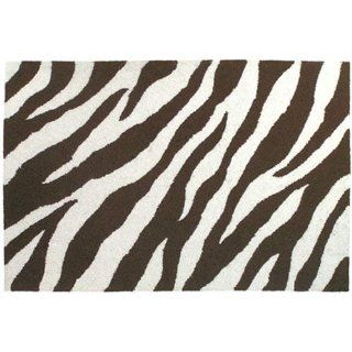 123 Creations C728E.2x3 Zebra in Brown Hooked Rug   100