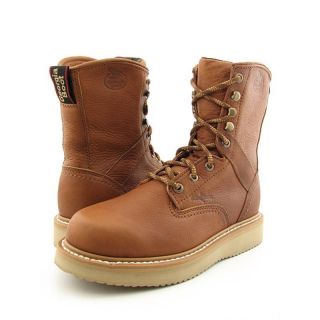 Georgia Mens Wedge Brown Boots (Size 8) Was $116.99 Today $81.99