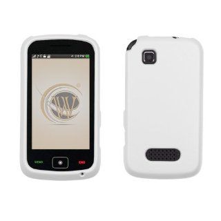 Motorola EX124G Rubberized Hard Case Cover   White: Cell