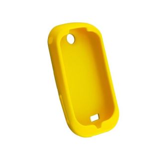 Eforcity Yellow Silicone Skin Case for Samsung Corby S3650