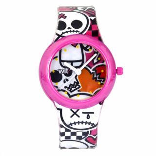 WIT? What Is That? Childrens Skull/ Cat Design Watch Today $13.99