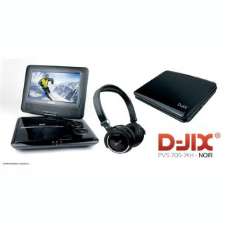 LECTEUR DE VOITURE D Jix PVS705 79HN Lecteur DVD portable + casque