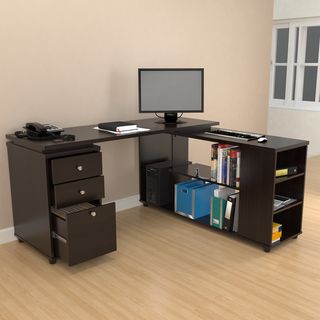 Inval Computer Work Station L Shaped