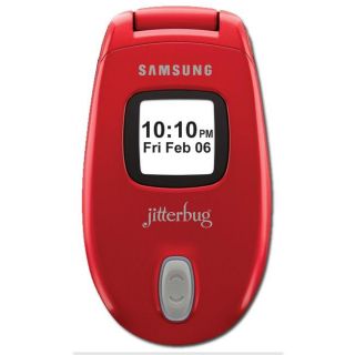 Samsung Jitterbug J SPH A310 CDMA Red Cell Phone