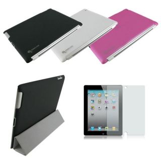 rooCASE Apple iPad 2 Slim Shell Back Case with Anti glare Screen