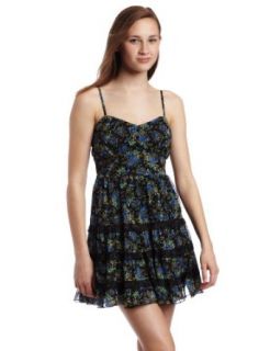 My Michelle Juniors Floral Tired Dress, Multi, 5: Clothing