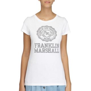 FRANKLIN MARSHALL T shirt Femme Blanc.   Achat / Vente T SHIRT