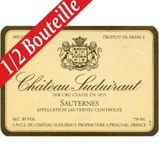 Château Suduiraut 1982 (demie bouteille)   Achat / Vente VIN BLANC