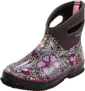 com Bogs Womens Classic Short May Flower Waterproof Rain Boot Shoes