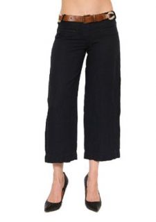Womens Bailey 44 Gilligan Linen Cropped Pant in Navy Size