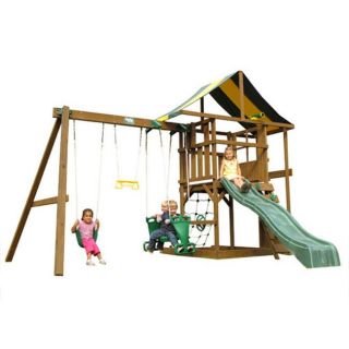 Play Time Andover Series Swing Set with Rope Accessories