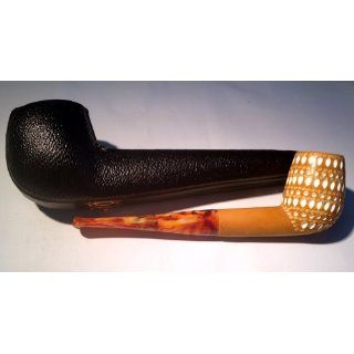 Meerschaum Smoking Pipe   Thick Estate PRE Browned Dual Tone Paisley