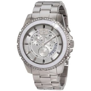 Marc Ecko Mens Stainless Steel Crystal accented Watch Today $134.99
